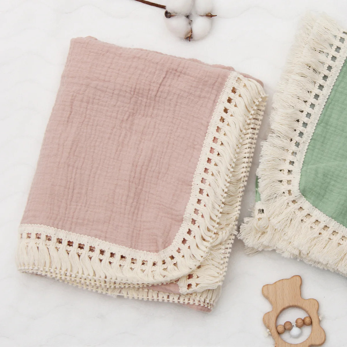 born Blanket Infant Tassel Gauze Blanket Childrens Gauze Wrap Bath Towel Blanket Baby Quilt 250527