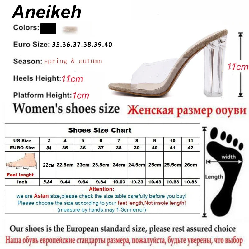 Aneikeh Fashion Women Sandals PVC Jelly Shoes Crystal Heel Transparent Women Sexy Clear High Heels Summer Sandals Pumps 11cm 250526