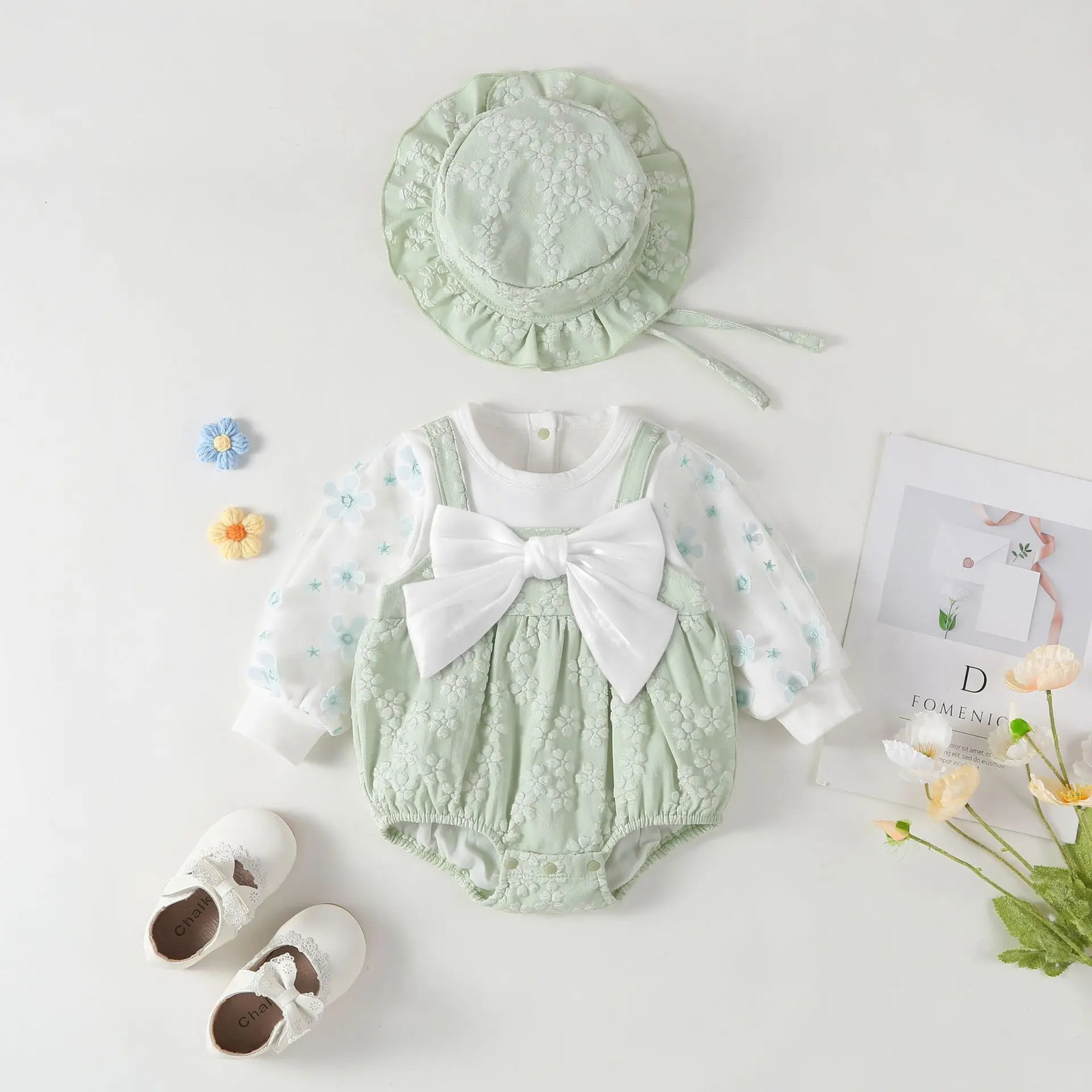 Baby Clothes Romper Butterfly born Long Sleeve Romper Clothing Soft Bag Clothes Female Baby Jumpsuit Crawling Clothes 250528