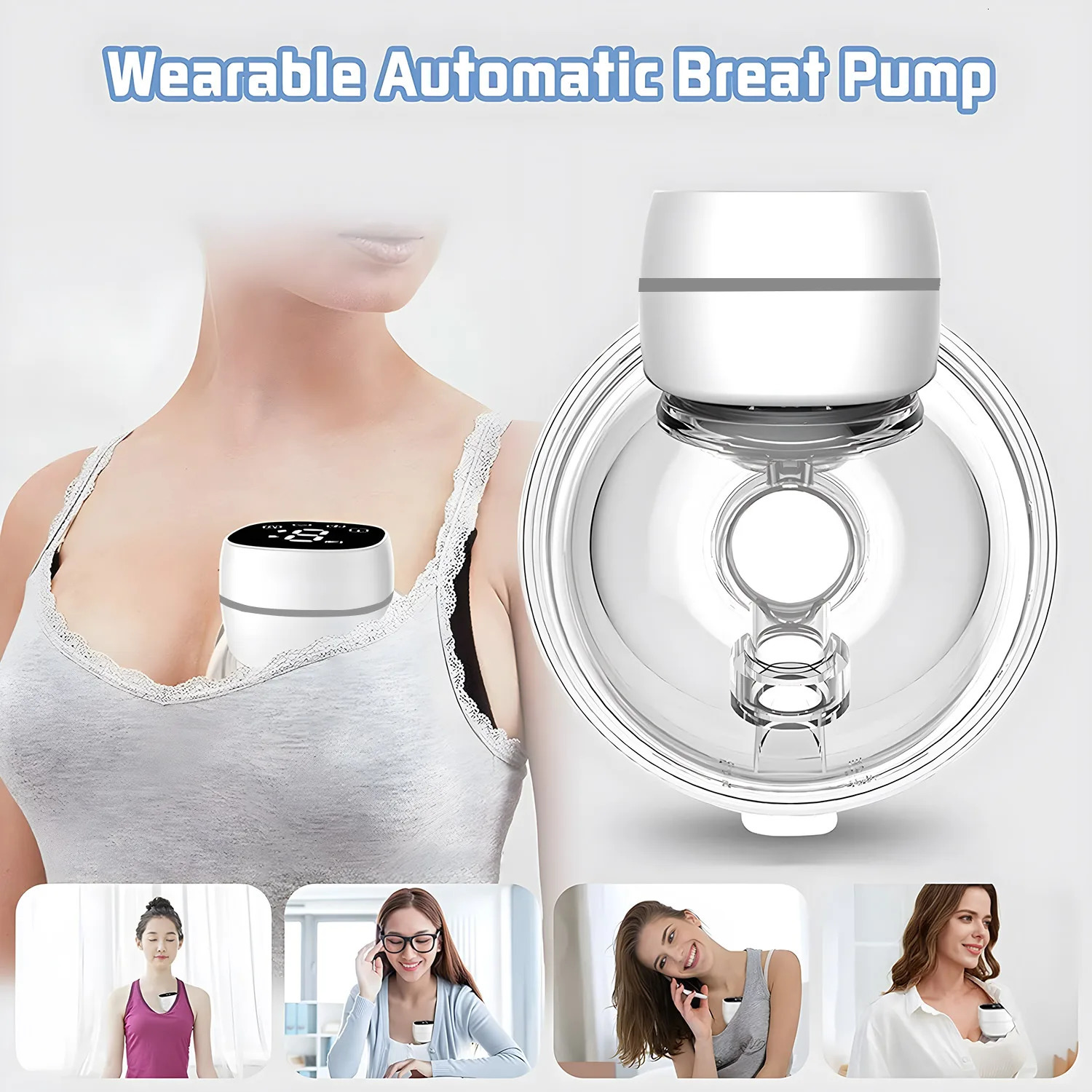 Electric Breast Pumps Portable Hands Free Wearable Pump Comfort Milk Extractor Collector 250528