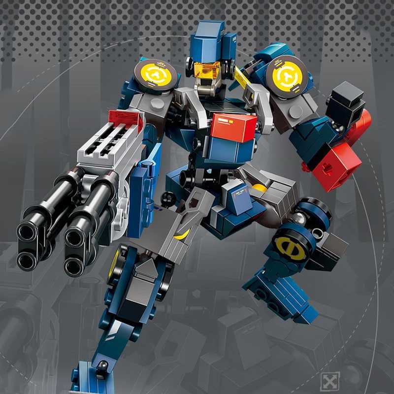 SEMBO Transforming Mech Assemblage Building Block MOC Robot Model Bricks Car Construction Set Kids Toys for Boys Birthday Gifts Free shipping
