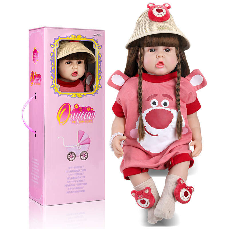 2024 New Model Realistic Reborn Baby Soft Rubber Princess Girl Toy Doll Set Children's Birthday Gift