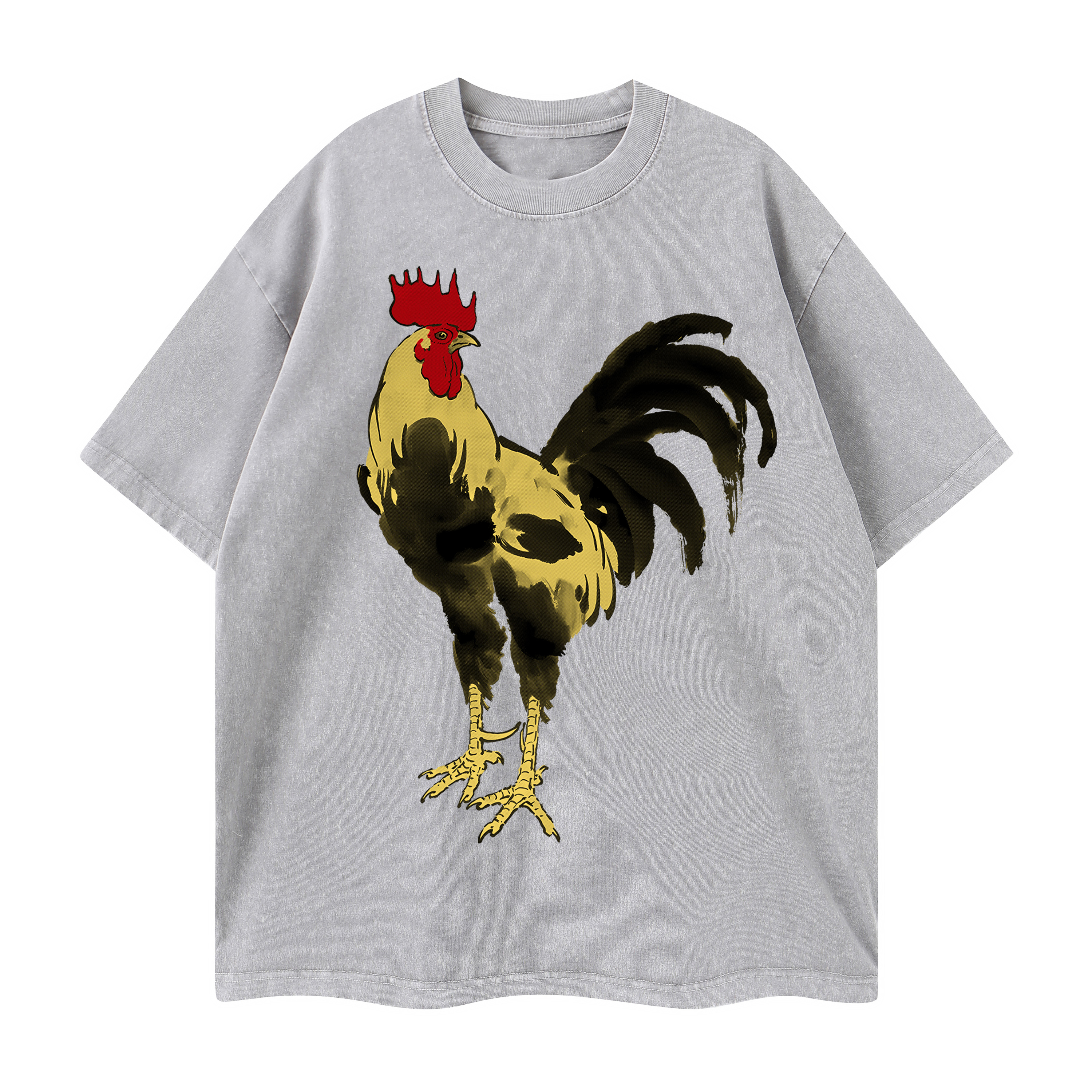 T-shirt men's top designer cotton T-shirt The Golden Cockerel short sleeved clothing high-quality fashionable T-shirt
