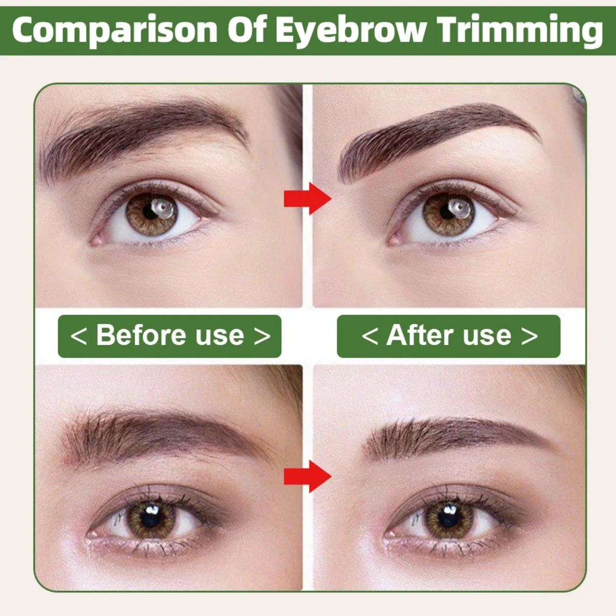 Mini Eyebrow Trimmer Multifunctional Hair Removal Safety Portable Electric Battery Automatic for Facia 250516