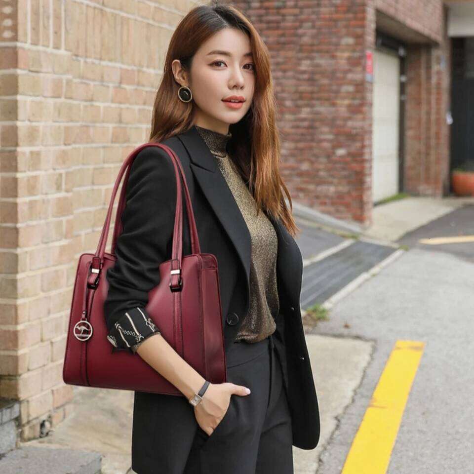 Genuine Brand High Quality Pu Leather Casual Tote Handbags Designer Shoulder Top-Handle Bags For Women Sac