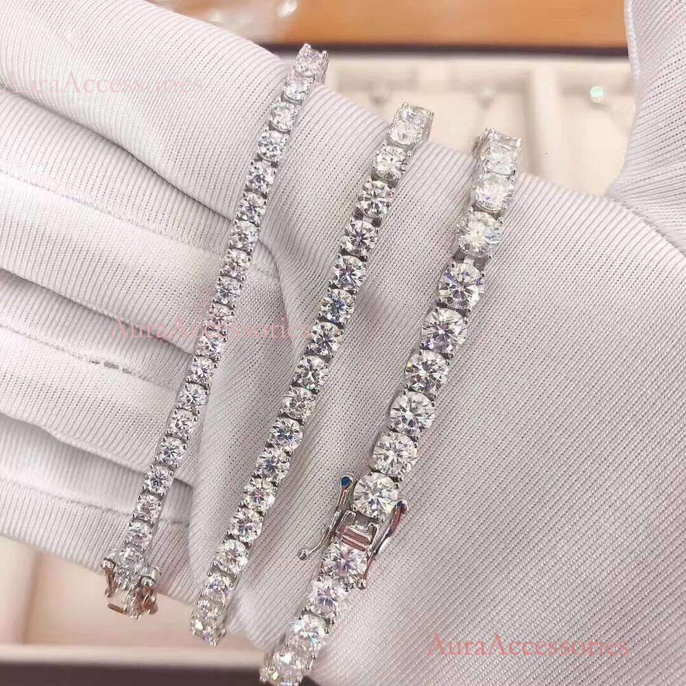 10K Gold Jewelry Dia Tennis Chain CVD HPHT Lab Grown Bracelet for Women