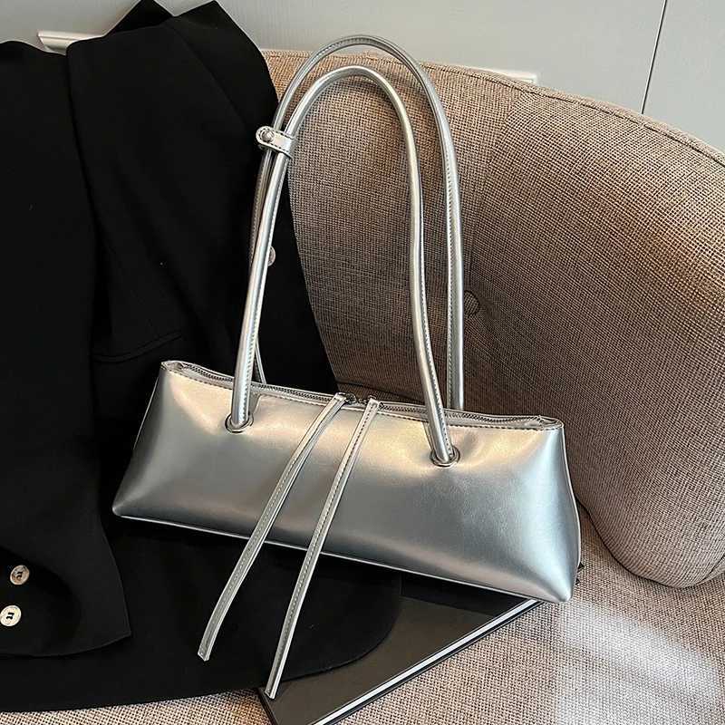 Fashion Womens Commuter Bag Quality PU Leather Underarm Bag Ladies Large Capacity Shoulder Handbag Pillow Travel Bag Female Y250528
