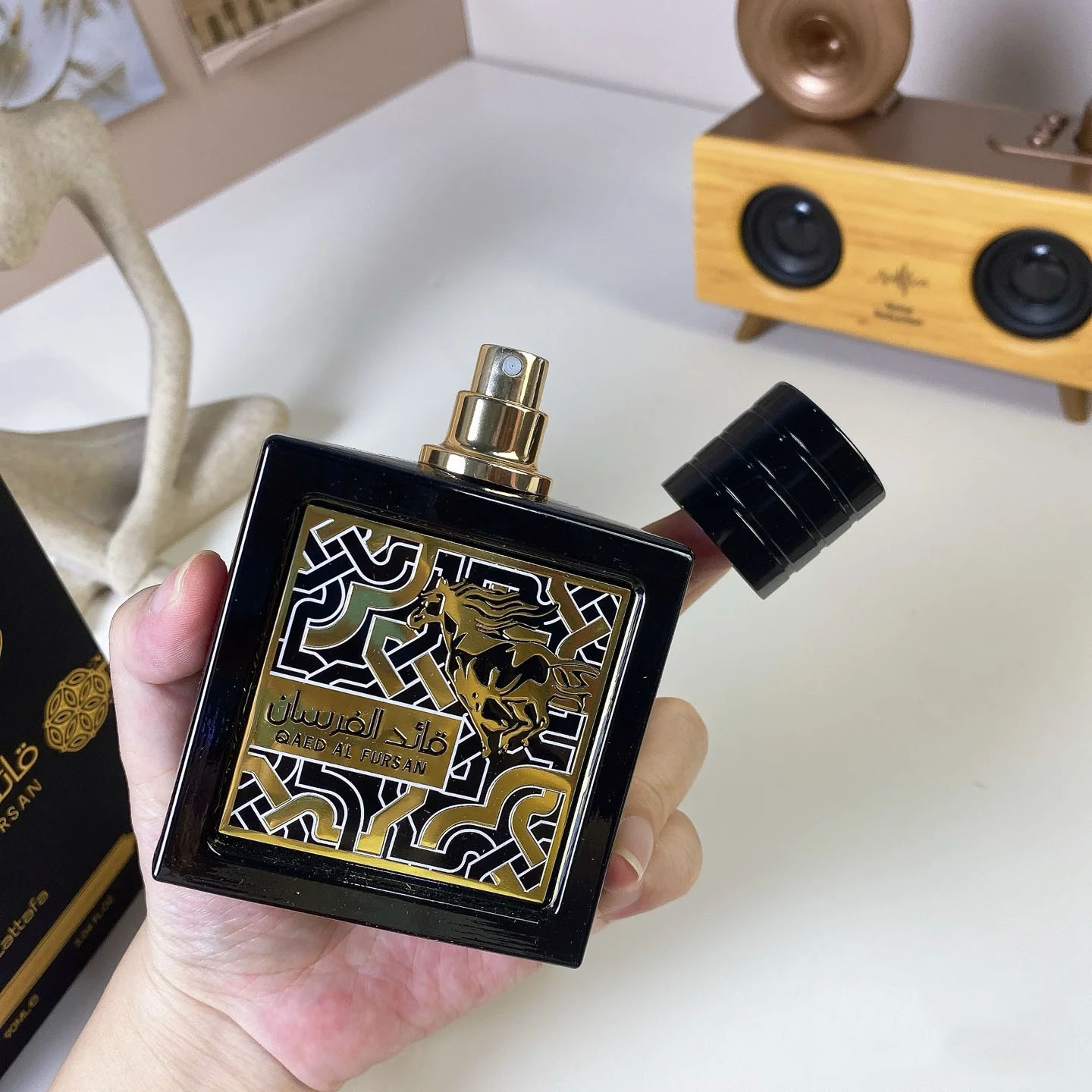 Designer Perfume QAED AL FURSAN Men Fragrance 90ml Eau De Parfum Long Lasting Good Smell Man EDP Cologne Spray Body Mist Middle East Arab Dubai Perfum