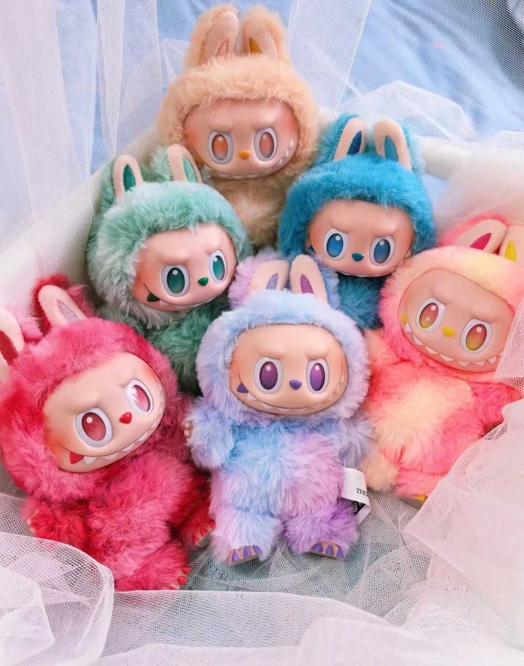 1 1 Quality Kawaii Monster Labubu Blind Box Series PVC Labubu aron Pendant Doll Monster Keychain Birthday Holiday Kids Gift X250528