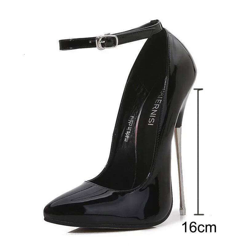 Metal High Heel Shoes Women Pumps for Nightclub Evening Party Wedding Banquet Princess Model Catwalk Show Cross Dressing