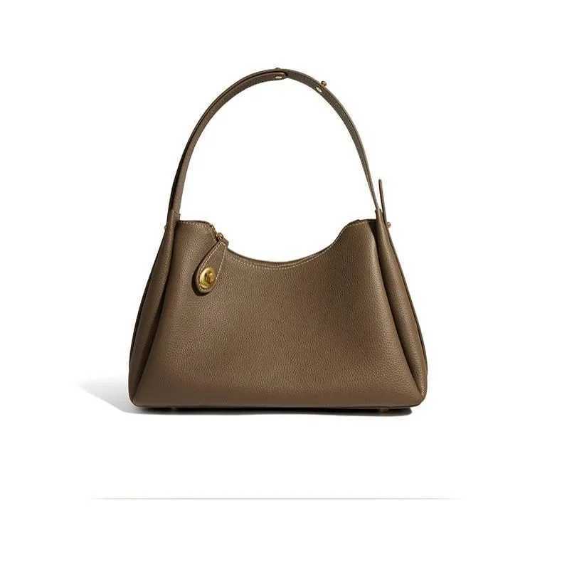 Head Layer Cowhide Armpit Bag New Fashionable Single Shoulder Crossbody Bag Niche High-End Genuine Leather Womens Bag Y250528