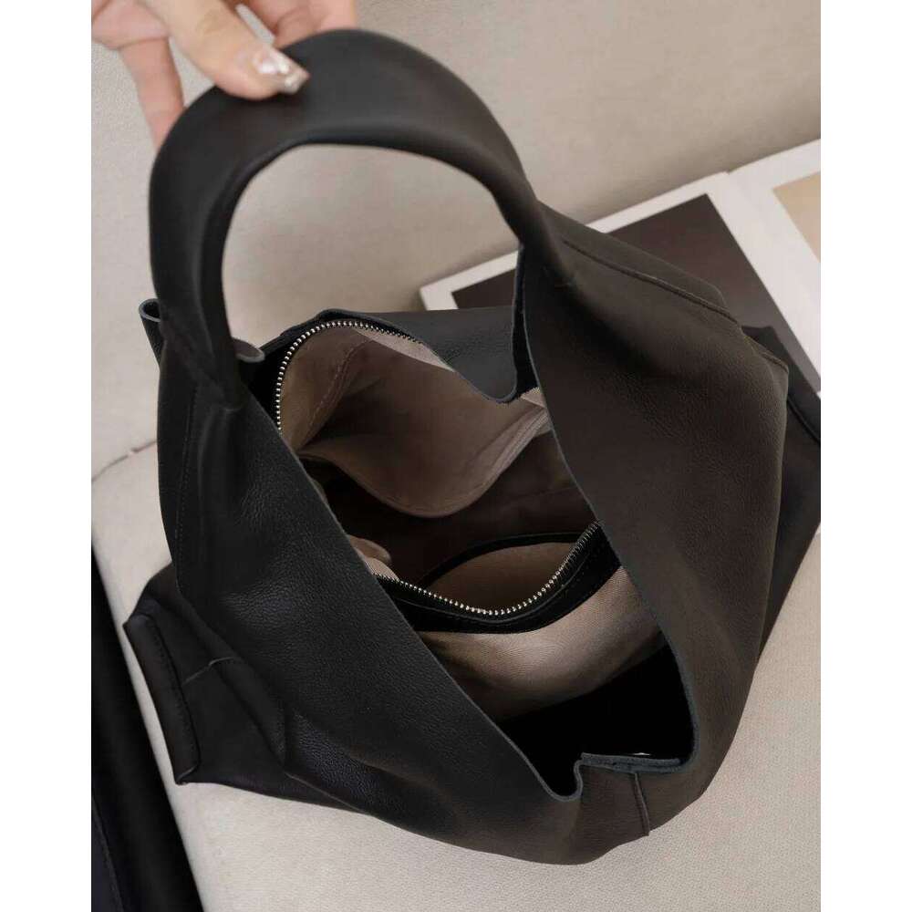 Genuine Large Capacity Shoulder Soft Leather Fashion Tote Bag