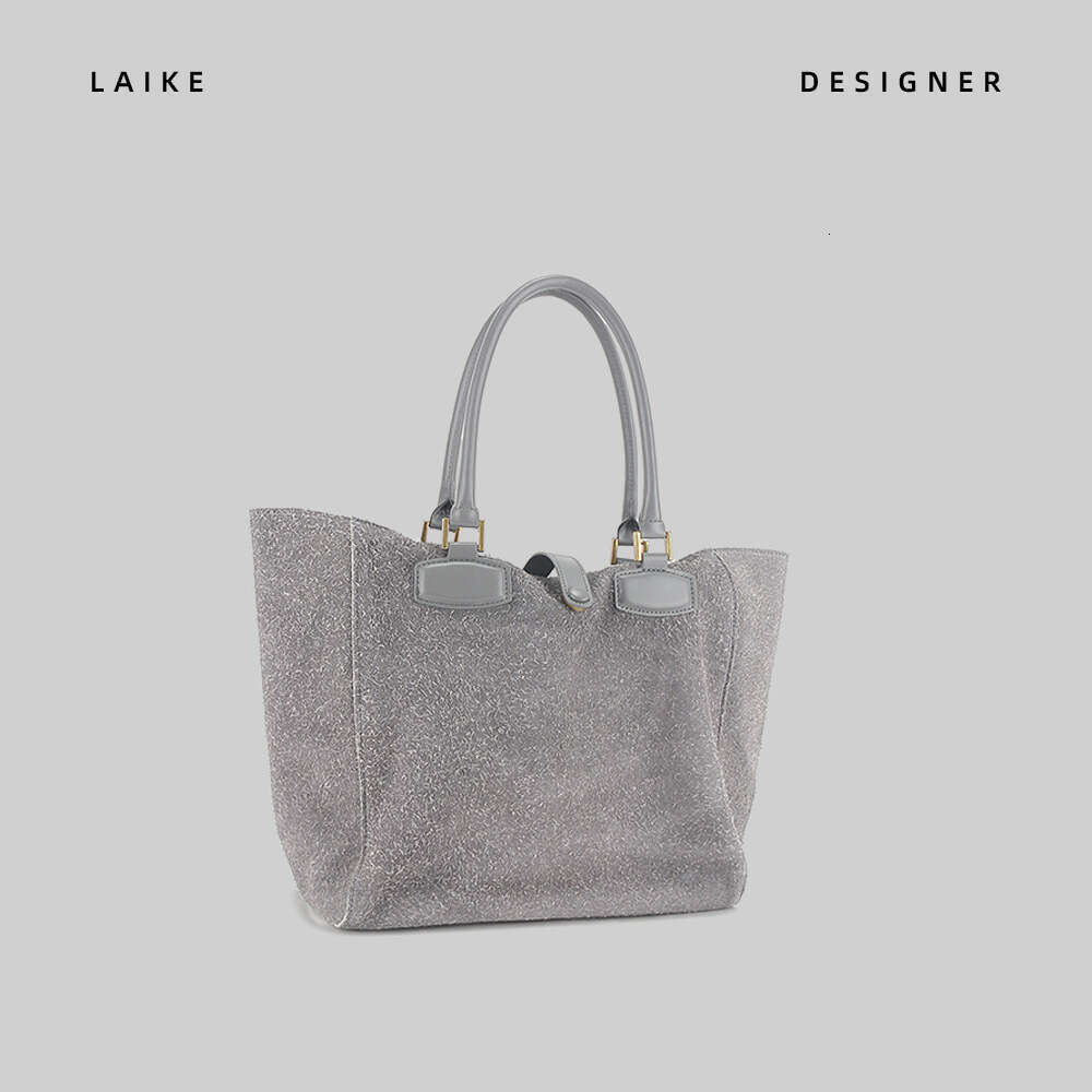 for Women New Genuine Leather Large Capacity Tote High-end Fashion Xiangfei Velvet Matte Handbag Crossbody Bag
