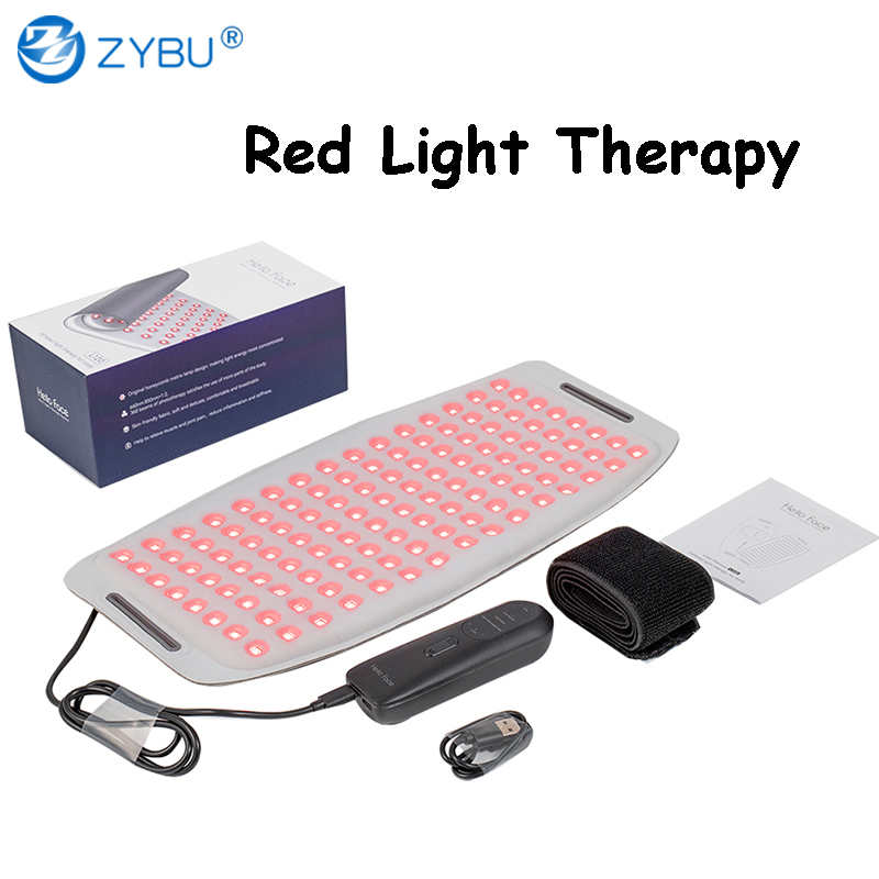 Hello Face L120 Near Infrared Red Light Therapy Pad Home Use LED 630nm 850nm Therapy Belt Body Phototherapy Pain Relief Heating Panel Skin Rejuvenatio