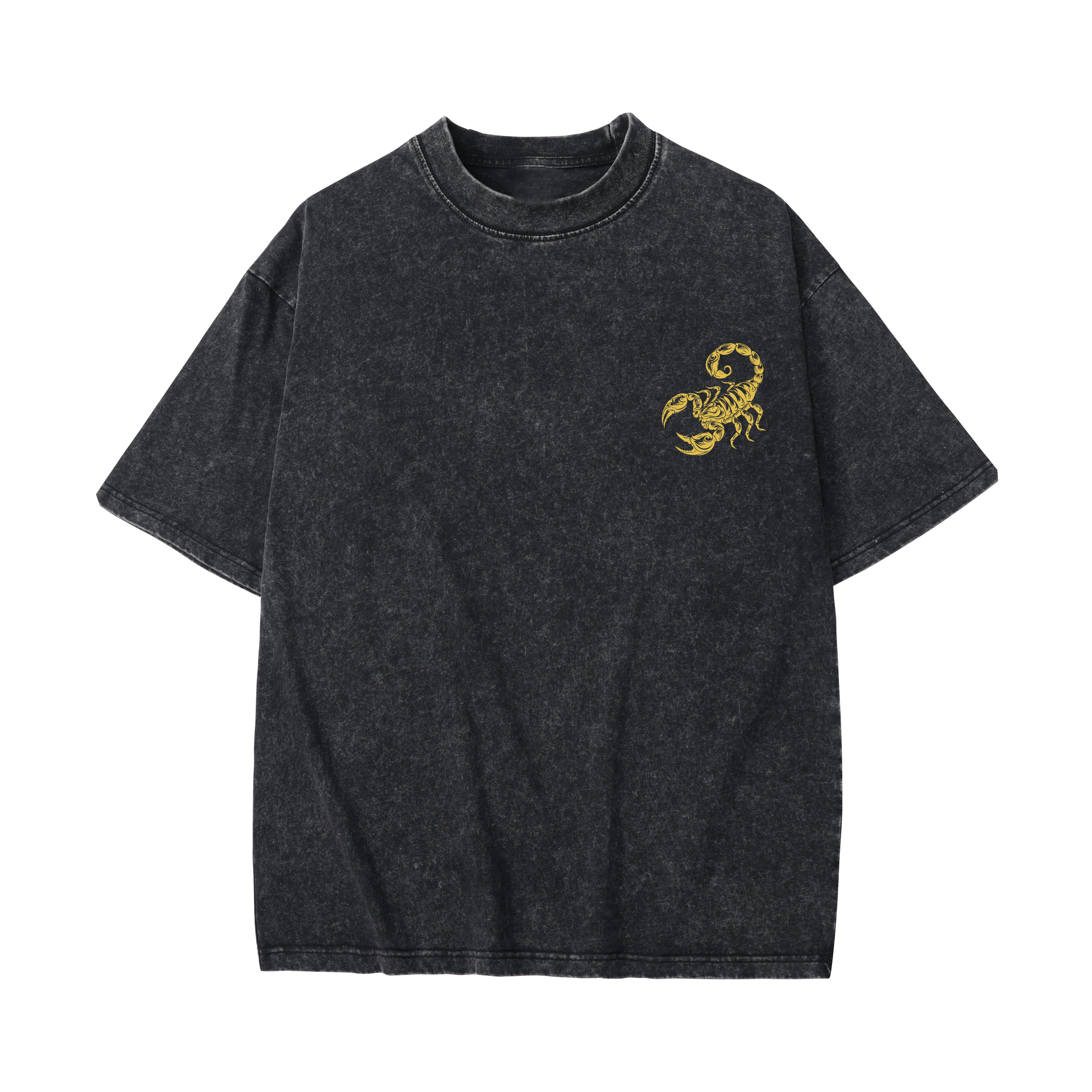 T-shirt men's top designer cotton T-shirt Golden Scorpion short sleeved clothing high-quality fashionable T-shirt