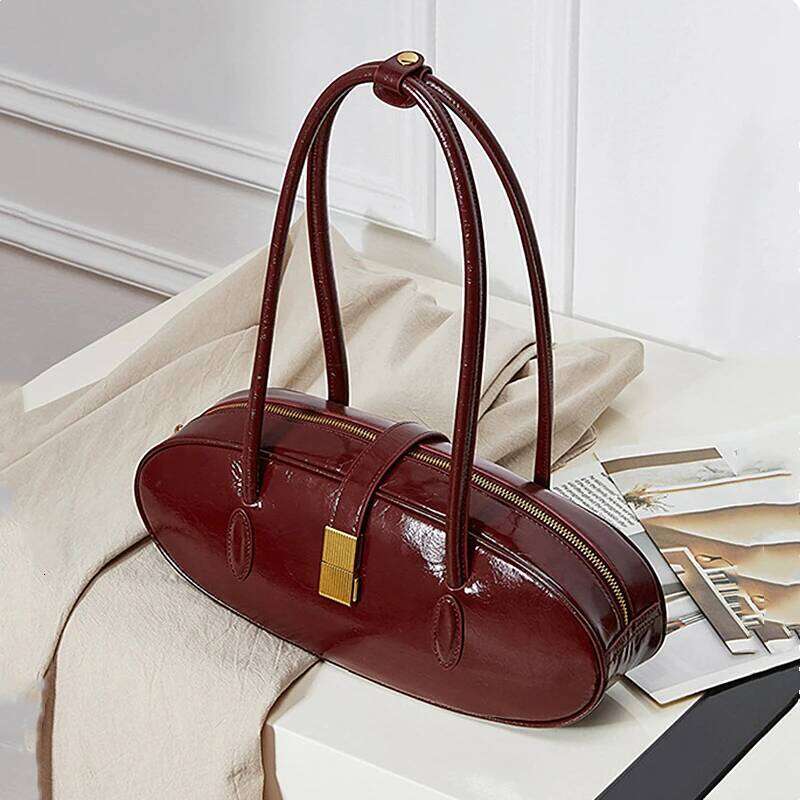 Hifashion Vintage Cowhide Genuine Leather Underarm Shoulder Bags For Women 2025 Trend Designer Tote Work Ladies Handbags