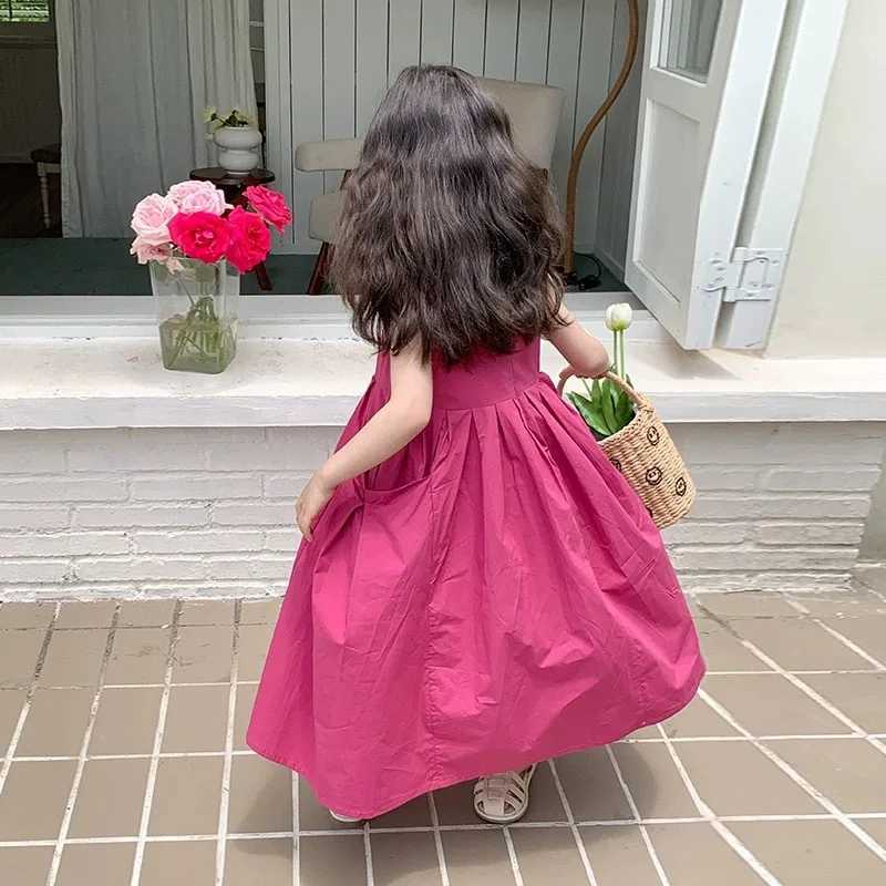 Girls Casual Dresses Girls Dresses with Large Hemlines Sleeveless Casual Kids Dresses for Girls 2 To 8 Years Princess Dress X250528