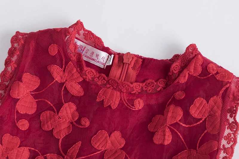 Little Girls Dress 2025 New Summer Lace Embroidery Flower Dresses Princess Birthday Party Vestidos Holiday Casual Wear 3-8 Years X250528