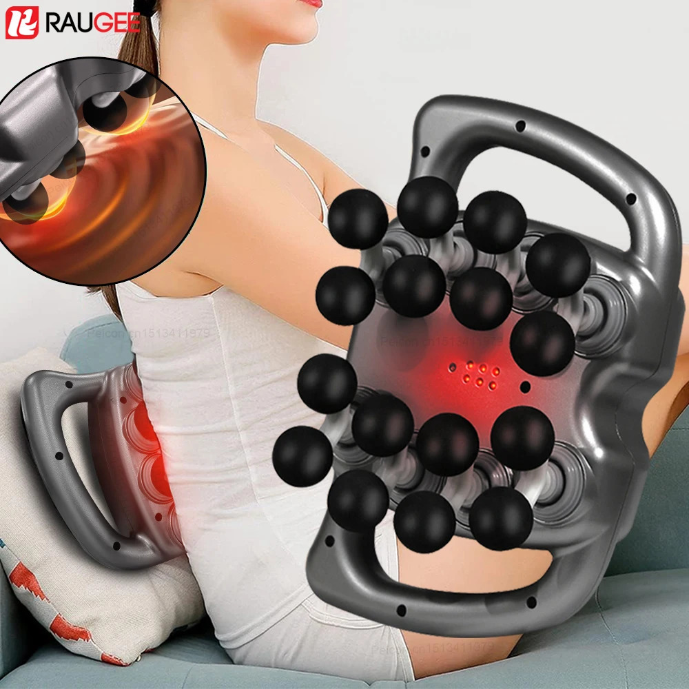 Fascia Gun Muscle Massager Gun Sixteen-head High Frequency Neck Shoulder Waist Massage Machine Professional Fascia Massage Gun 250519