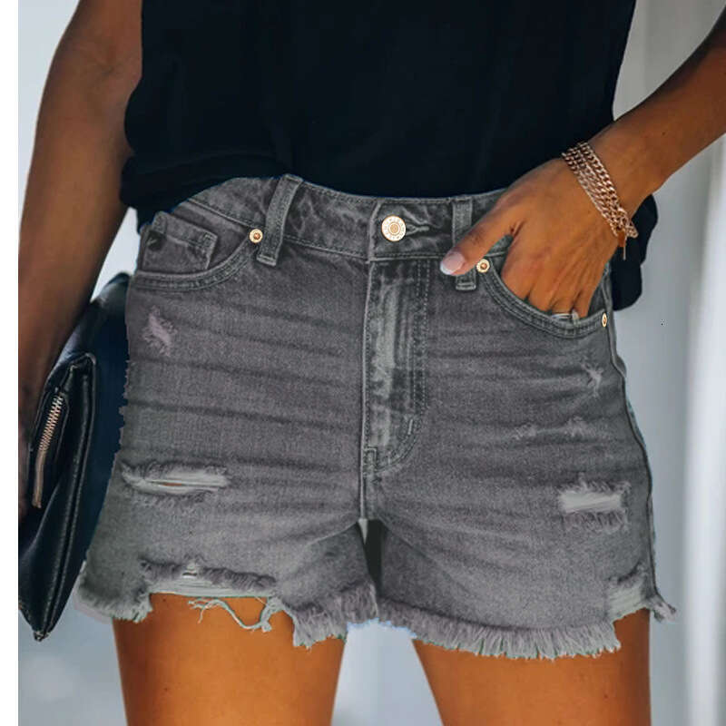 Shorts Women Denim Shorts New Straight Leg Four Color Distressed High Waisted Women S Denim Shorts Jean Shorts