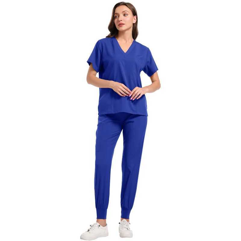 Medical Nurse Uniform 2Piece Workwear Medical Scrubs Set Hospital Uniform Surgery Dentist Overalls Spa Clinical Beauty Work Wear X250528