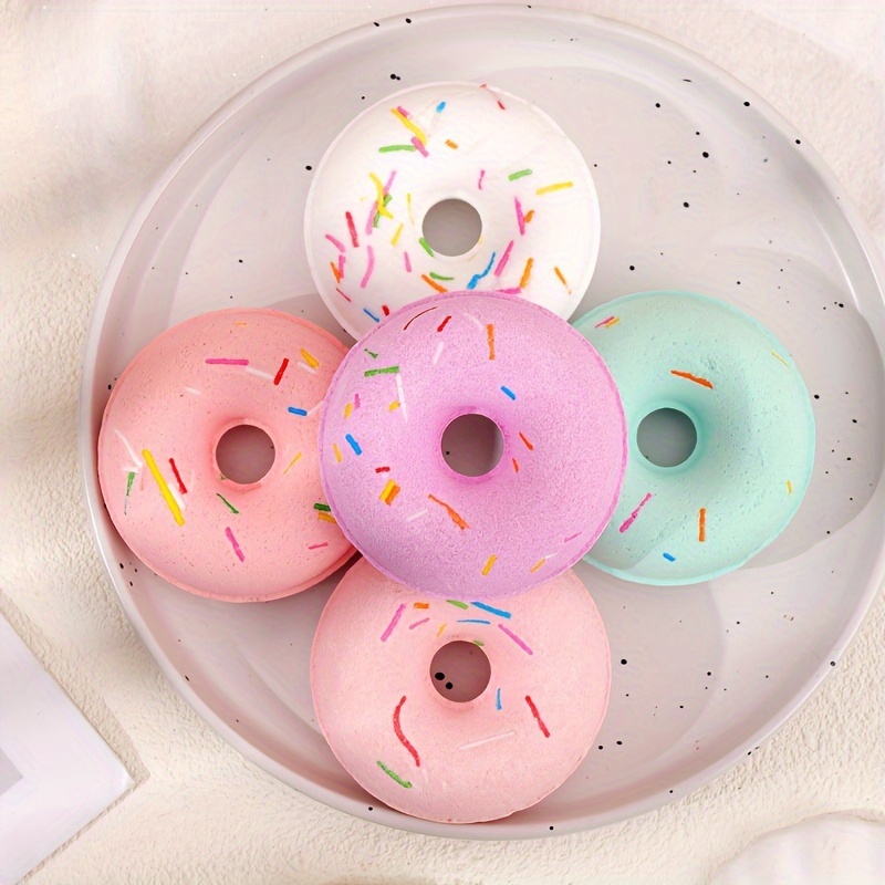 Cute Donut Design Bath Bomb Filled With Aromatherapy Fragrance