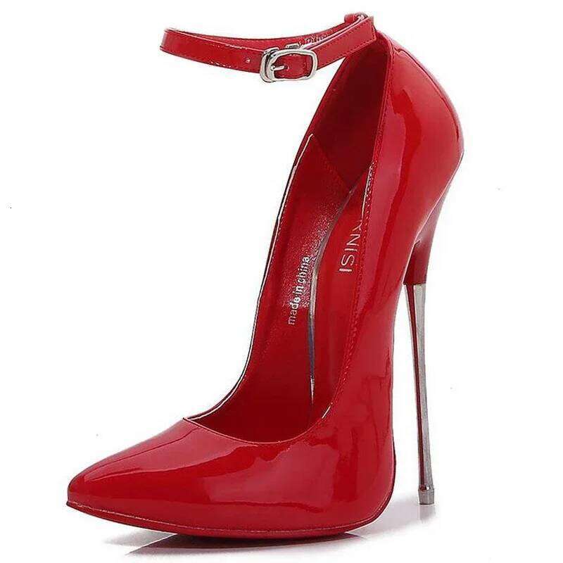 Metal High Heel Shoes Women Pumps for Nightclub Evening Party Wedding Banquet Princess Model Catwalk Show Cross Dressing