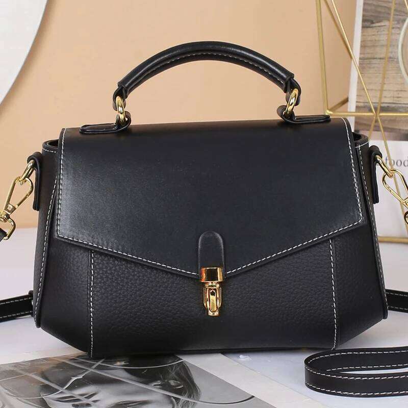 Hot Selling Genuine Leather Women's New Trendy All-Match Messenger Shoulder Bag Ladies Fashion First Layer Cowhide Handbag High Quality Designer 