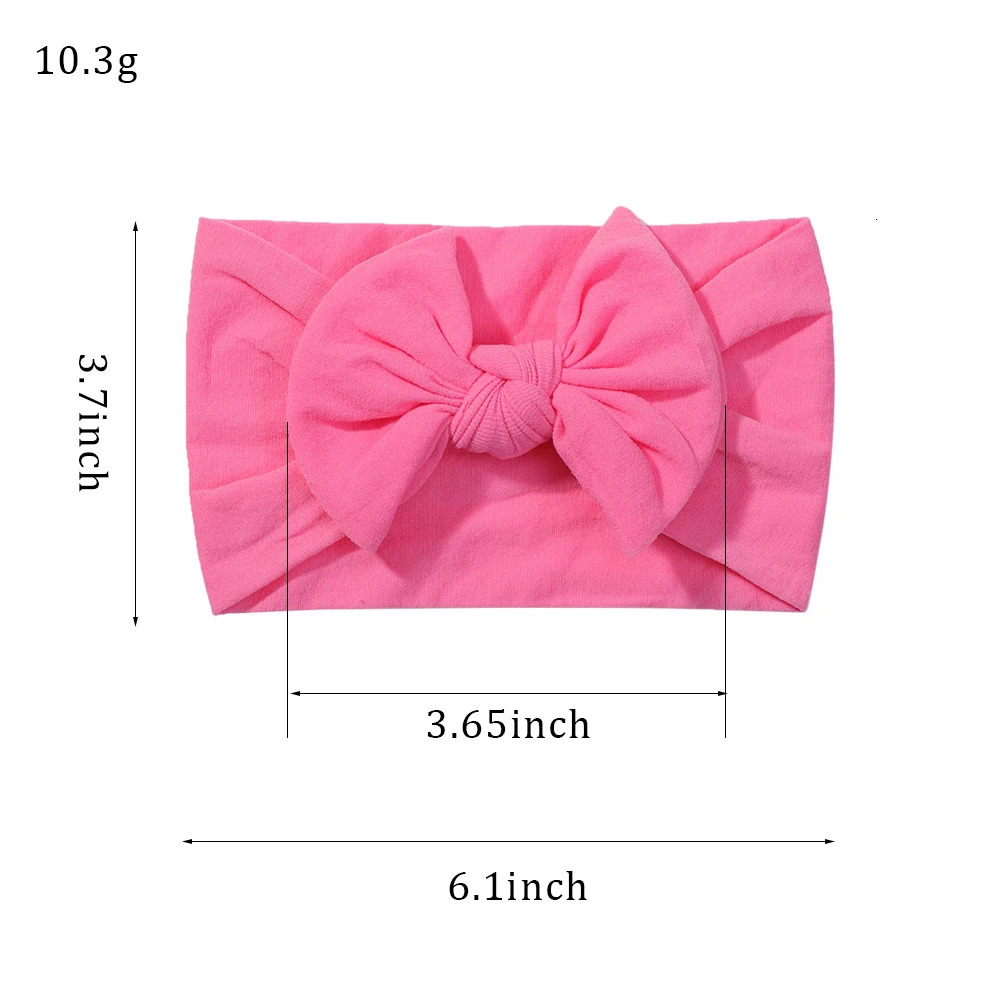 5Pcs Cute Bows Baby Headband Soft Elastic Baby Girl Hair Bands For born Infant Turban Headwear Baby Hair Accessories 250528