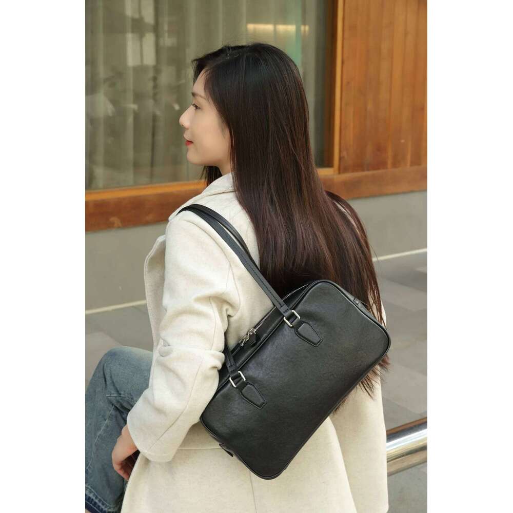 Genuine Leather Fashion Women's Single Shoulder Crossbody Bag High Quality Casual Large Capacity Ladies Handbag Female Cowhide