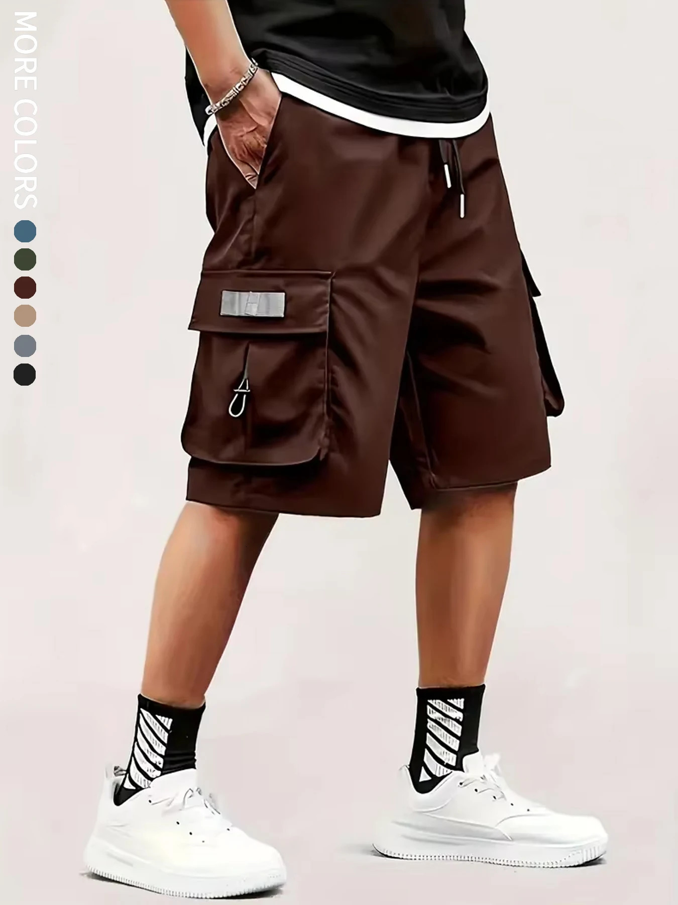 Mens Cargo Shorts Outdoor Travel Casual Sports Large Pockets Durable and Comfortable Fabrics Thin Shorts for Outings 17 250527