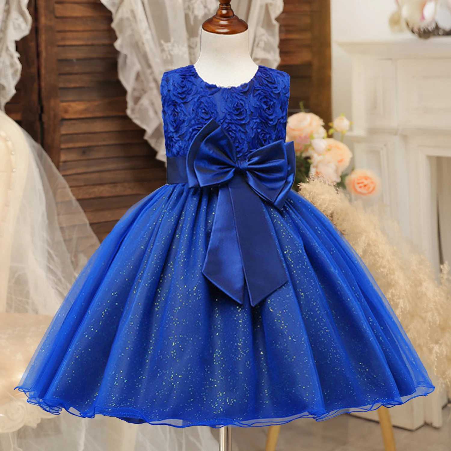 White Flower Girl Dress Kid Girls First Communion Dresses Tutu Lace Birthday Wedding Princess Bridesmaids Costume For Teen Girls X250528