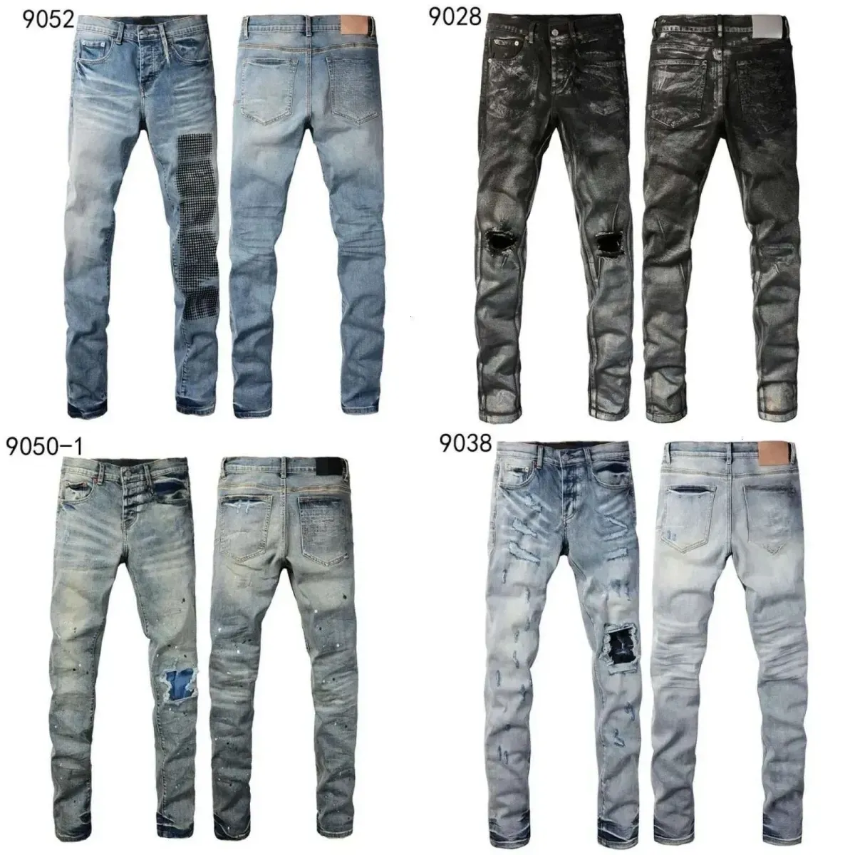 Designer Jeans Jeans Fashion Pantalons pour hommes Shorts Cool Style Designer Pant en détresse Ripped Biker Slip Stretch Denim Jeans Cadeaux