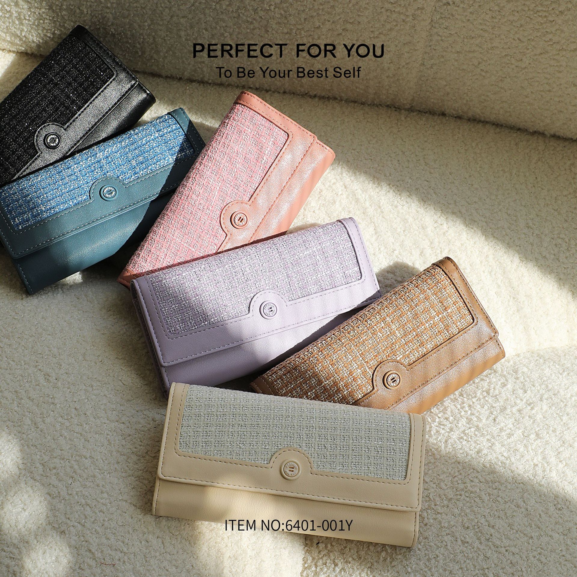 Free Shipping Designer Wallet Long Korean Version Handbag Fashionable Instagram Style ID Clip Multifunctional Large Capacity Phone Bag High-quality