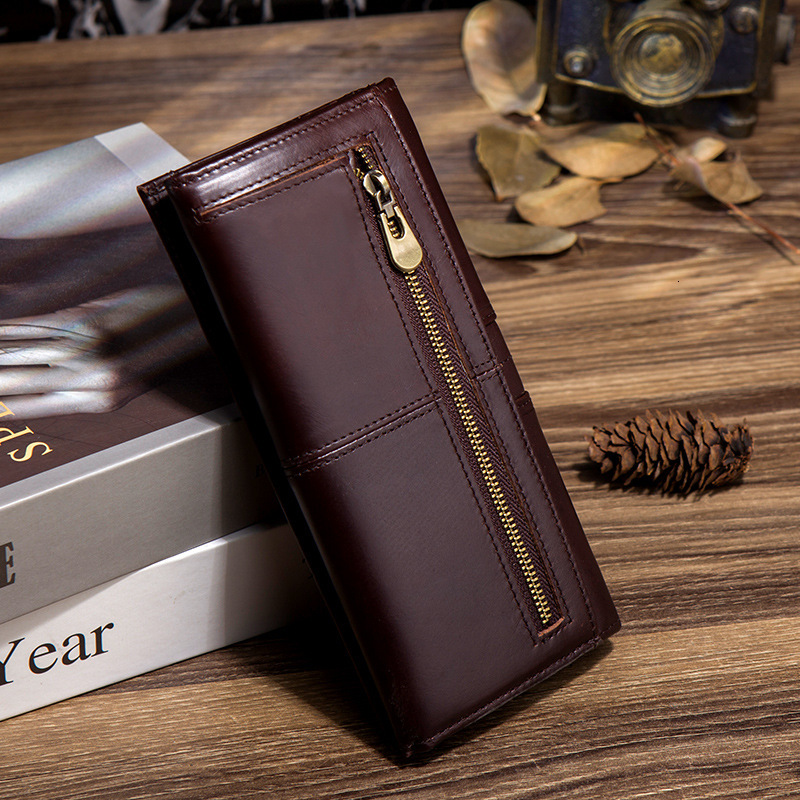 Free Shipping Designer Wallet Fashionable New Suit Leather Wallet Leather And Cowhide Long Handbag Men's And Women's Multi Card Card Bag Mob