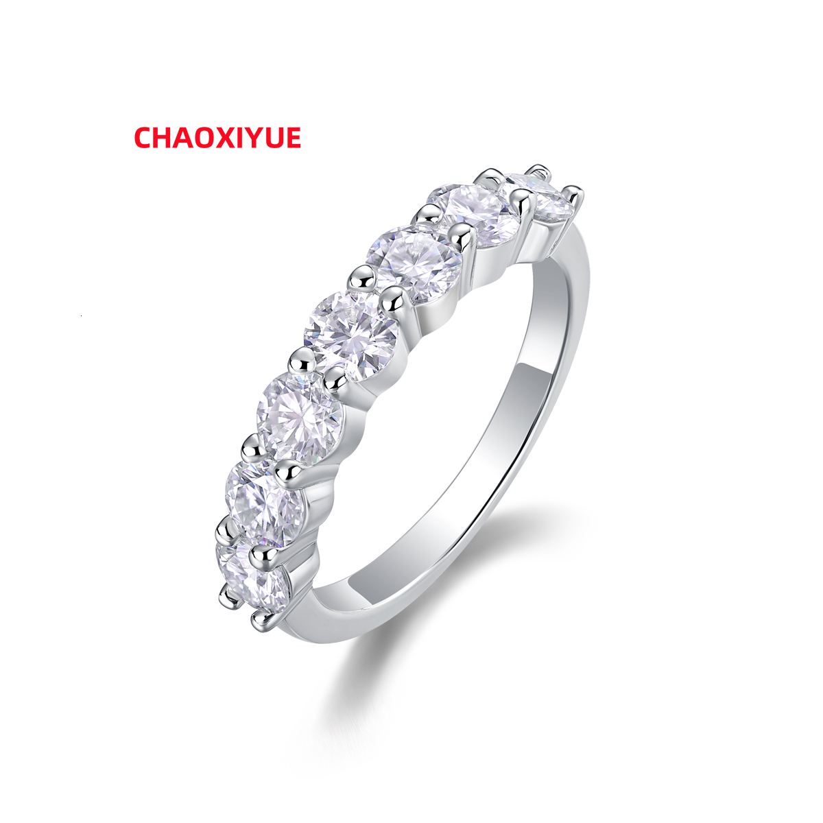 Wholesale Moissanite Eternity Ring Love Rings 925 Sterling Silver VVS D White Gold GRA Certified Moissanite Diamond Jewelry Ring