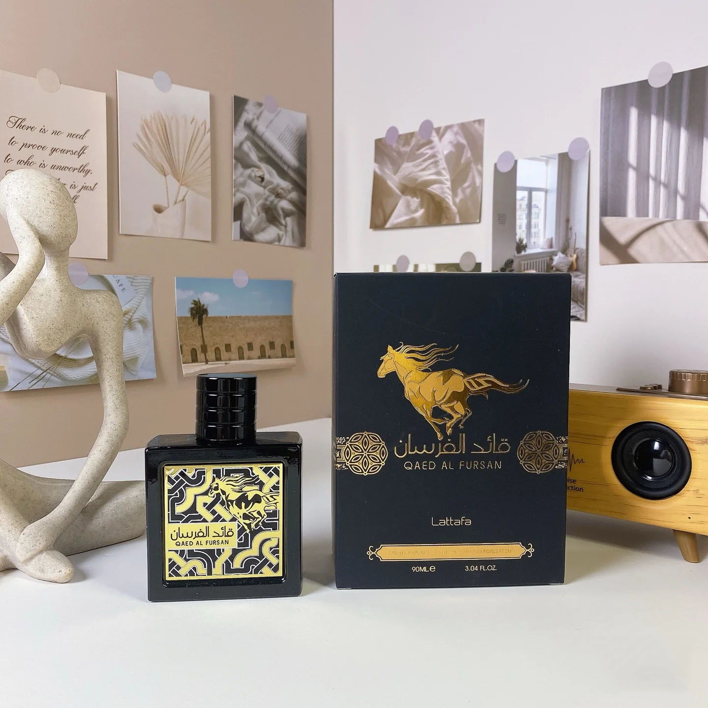 Designer Perfume QAED AL FURSAN Men Fragrance 90ml Eau De Parfum Long Lasting Good Smell Man EDP Cologne Spray Body Mist Middle East Arab Dubai Perfum