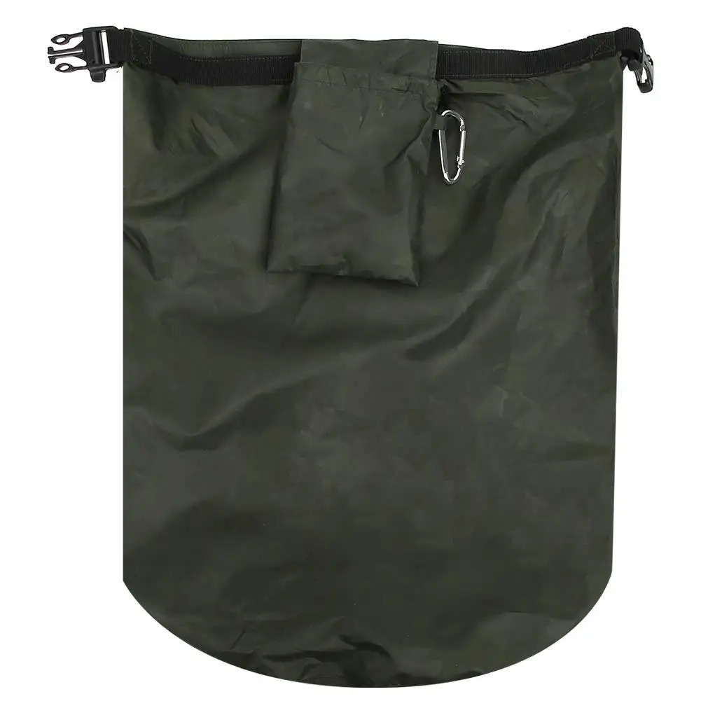 Waterproof PVC Outdoor Foldable Barrel Dry Bag for Camping Hiking Beach Storage Green 250522
