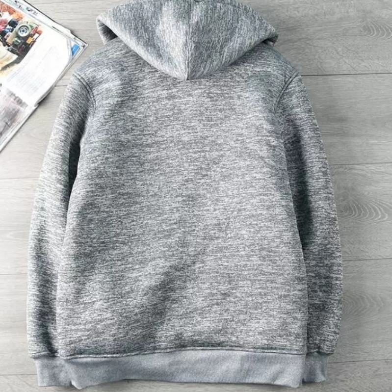 Men's Double-Layer Thickened Warm Hooded Sweater for Autumn/Winter - Stylish & Cozy