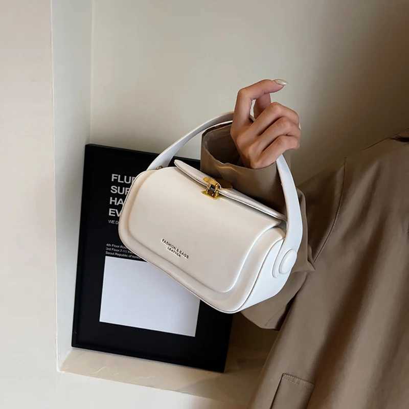 French Pop Luxury Square Bag Fashion PU Leather Crossbody Bag Womens Summer High Quality Commute Shoulder Bag Portable Handbag Y250528