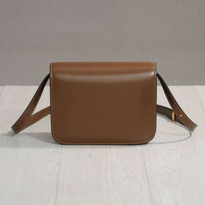 Famicare Women Split Leather Flap Shoulder Bag Lady Fashion Vintage Small Square Messenger Female Box Handbag