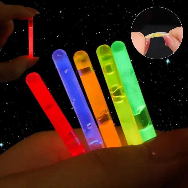 10/100pcs Glowing Sticks Bright Colorful Light Chemical Fluorescence Sticks for Wedding Party Clubs Night Fishing Float Lights W250528