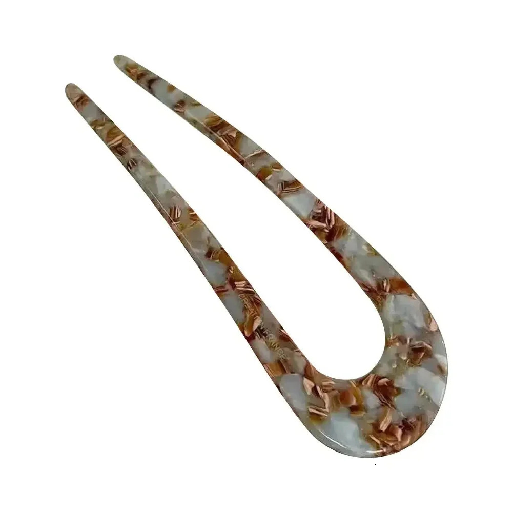 Ushaped Hairpin Female Meatball Head Pan Hair Simple Chinese Modern Style Temperament 250519