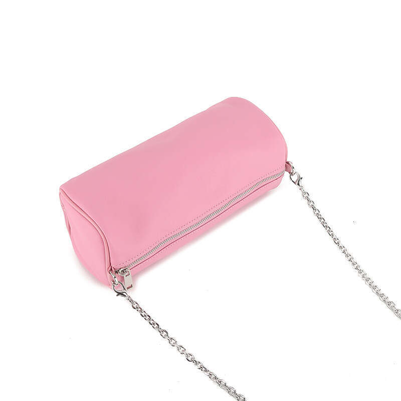 Handbag for Women Spring New High-End Chain Cylinder Simple Sheepskin Shoulder Mini Versatile Crossbody Bag