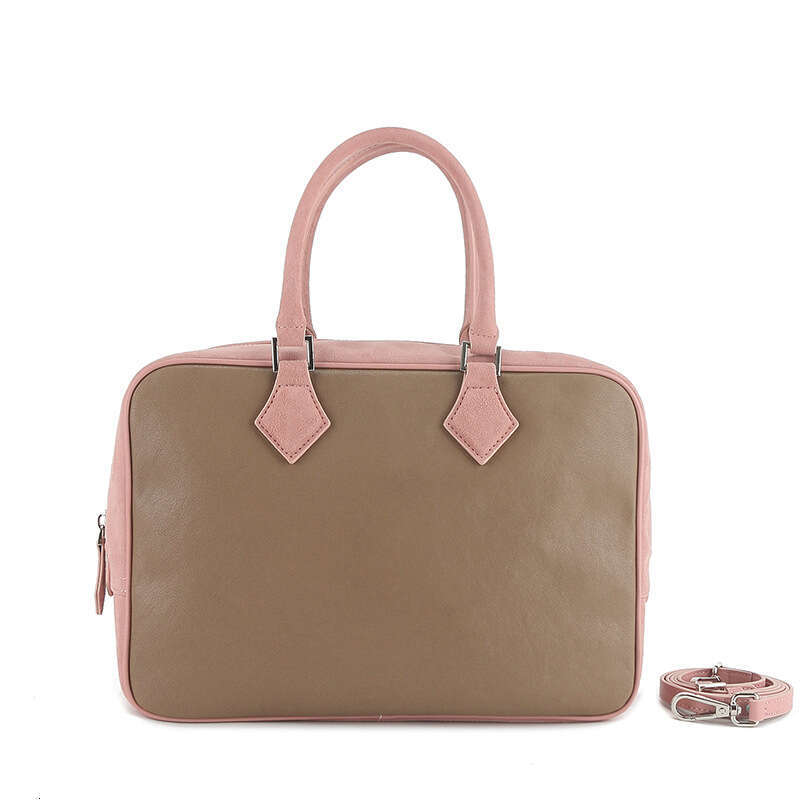 25 Spring New Vegetable Tanned Handbag Niche High-end Single Shoulder Briefcase Boston Genuine Leather Women's Bag
