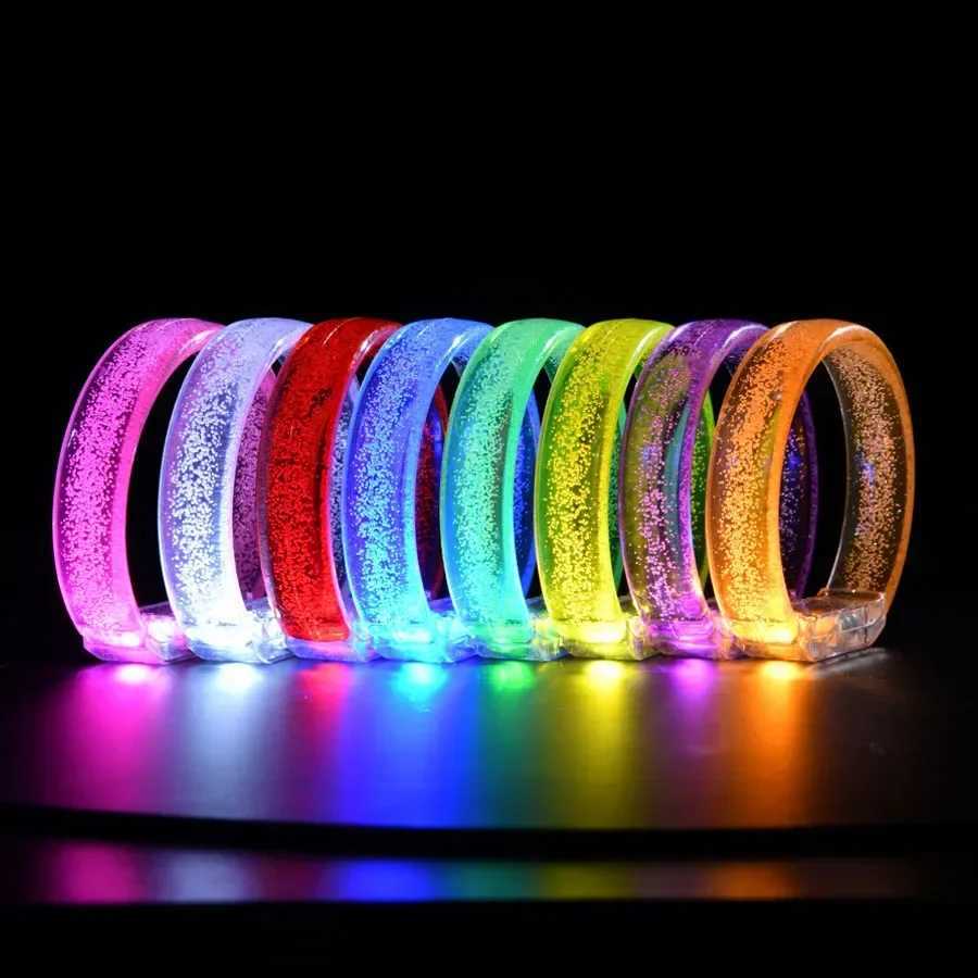 Multipack 10/20/30/40/50PCS LED Light Up Bracelets Glow in Dark Wristbands Reusable Party Favors for Raves Festivals W250528