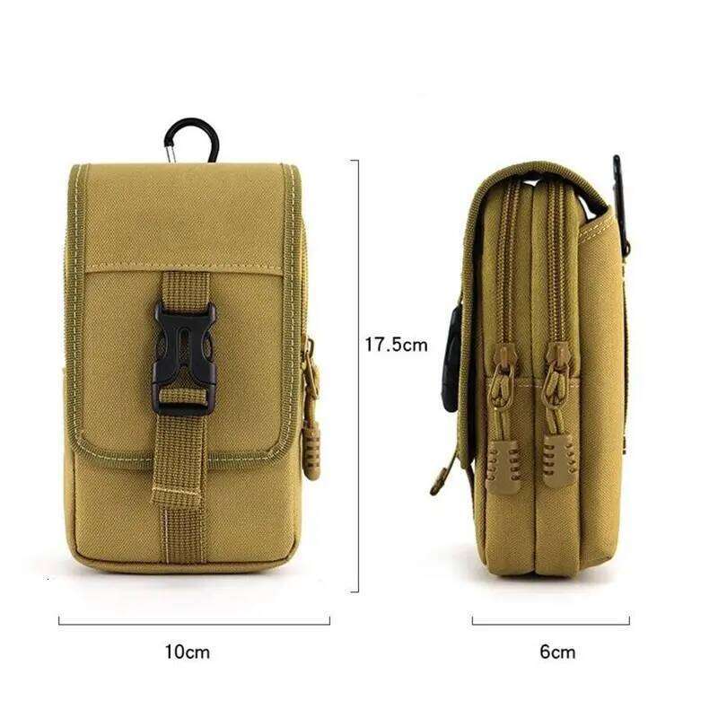 Men Wallet Double Layer Waist Outdoor Sports Waterproof Military Phone Bag Belt Bags Camping Hunting Tactical Fanny Pack