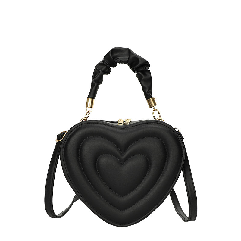New Spring and Summer Women's Bag, New Fashion Trend Casual Single Shoulder Bag New Love Bag Love Texture Designer Simple Style Handbag Single Sh