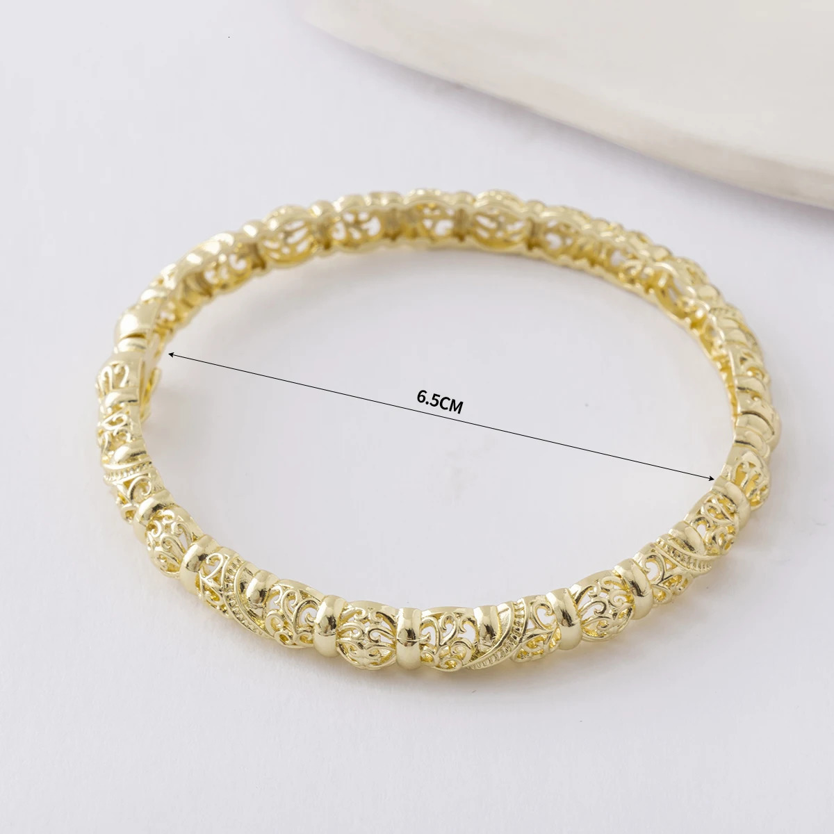 LUIZADA Vintage Indian WomenS Bracelet African Wedding y Gold Plated Bride Exquisite Lucky Bangle Jewelry 250517