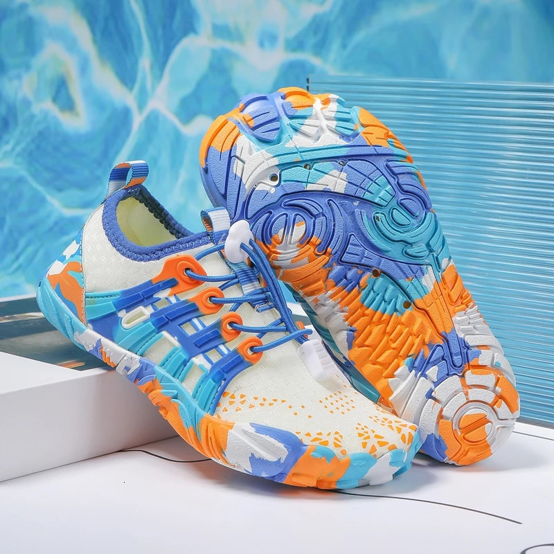 Kids Quick-Drying Water Shoes Anti Slip Wear-Resistant Cushioning Prevention Soft Breathable Sneakers Kids Barefoot Shoes 250528